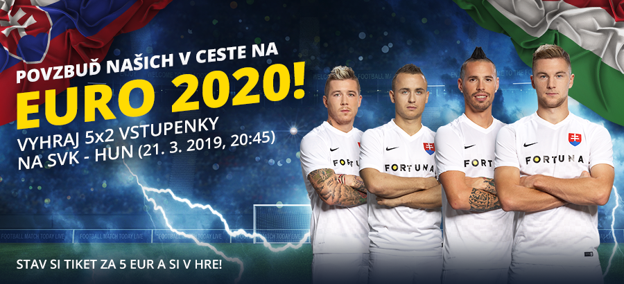 Súťaž o vstupenky na úvodný zápas kvalifikácie na EURO 2020 našich proti Maďarsku