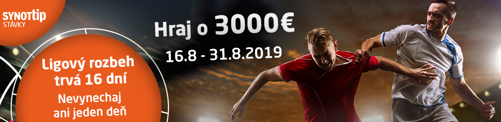 Stávkarsky maratón v SYNOT TIPe - hrajte o 3 000 €